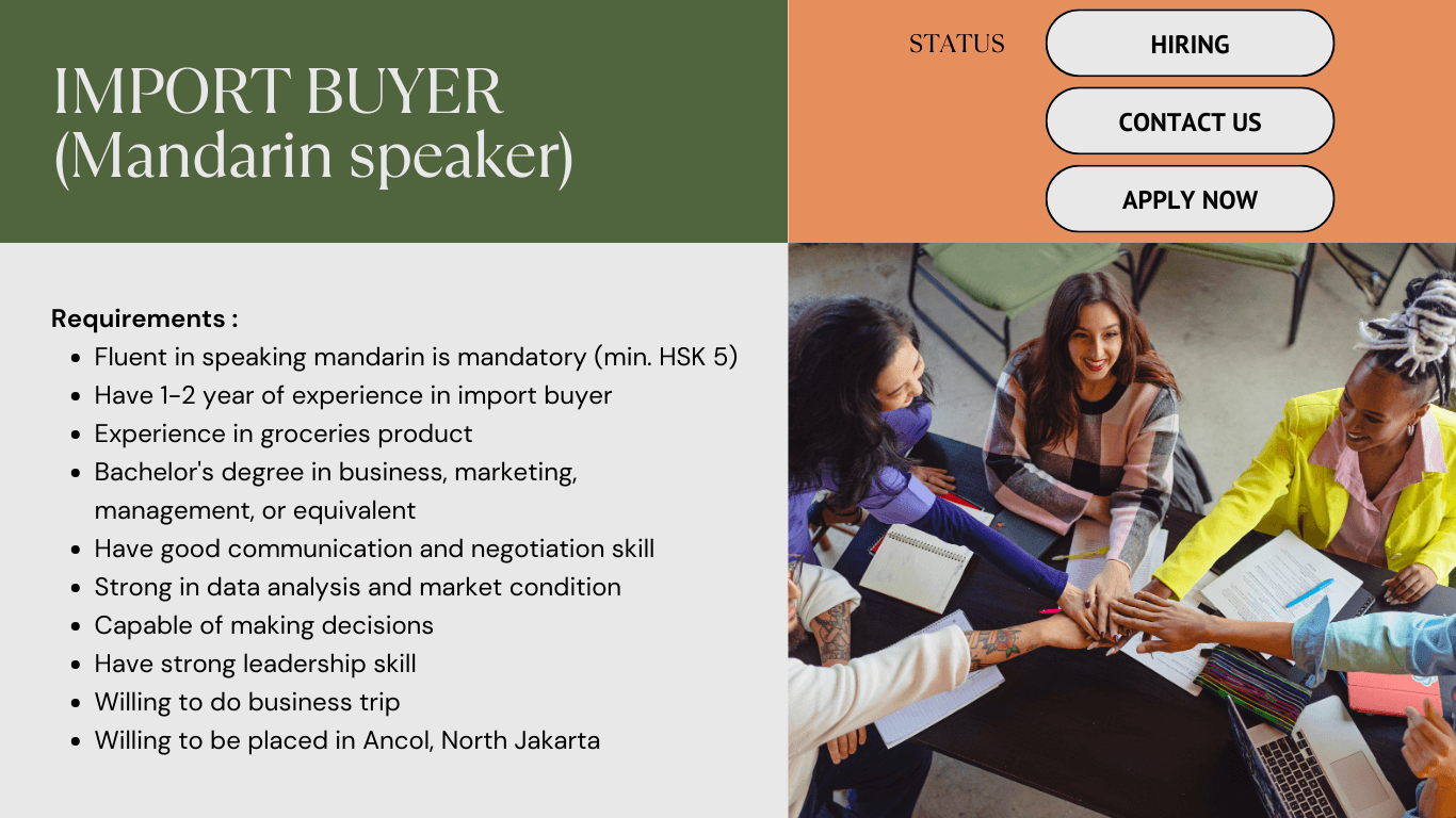 Lowongan Import Buyer